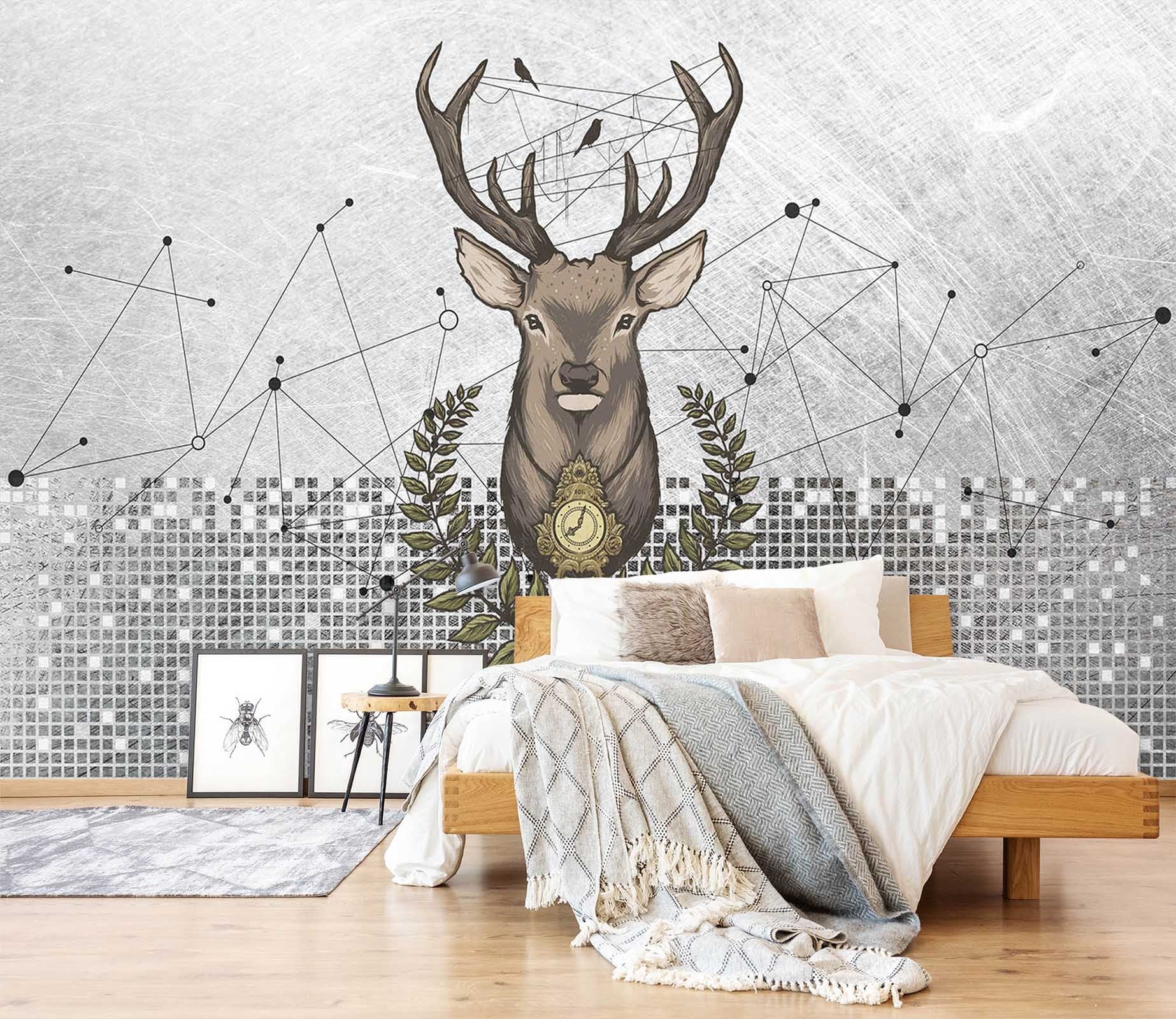 3D Deer Head Decoration 532