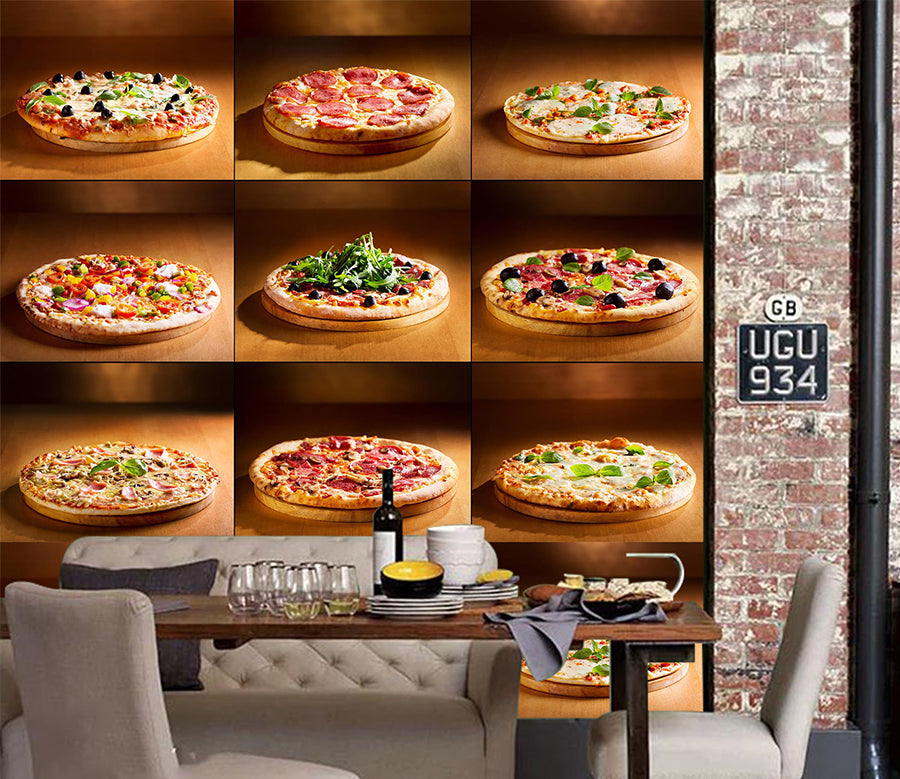 3D Delicious Pizza 1084 Wall Murals