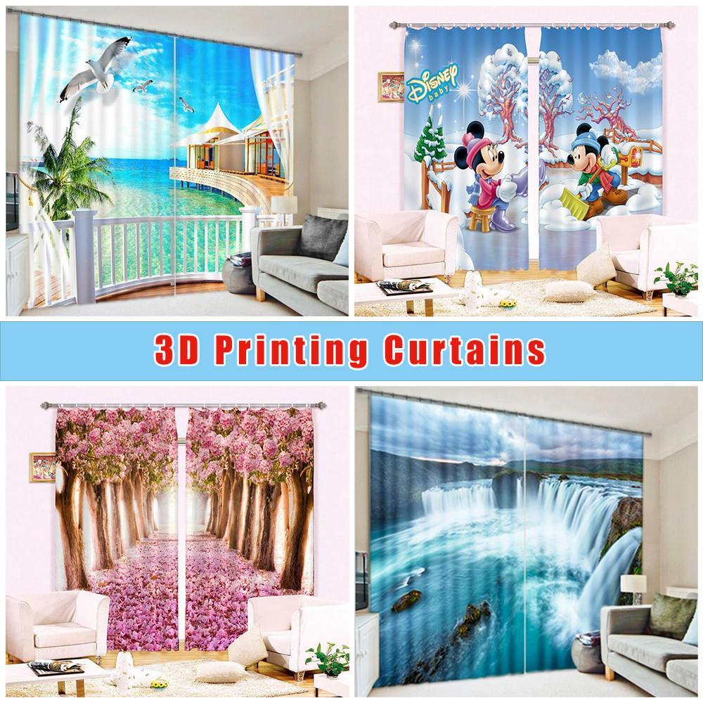 3D Dandelion Field 163 Curtains Drapes