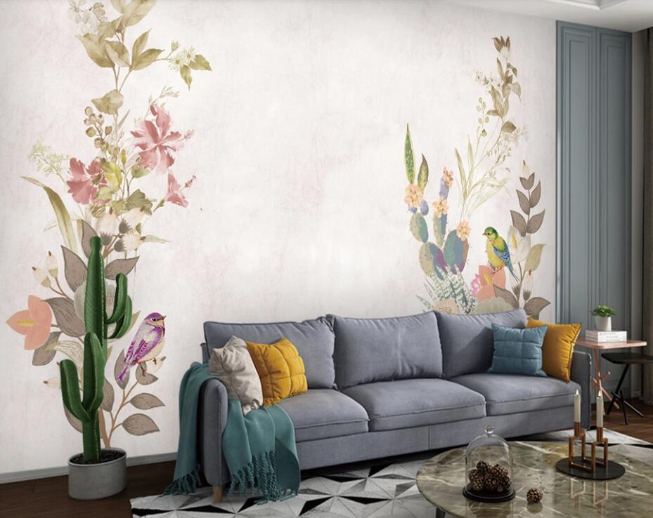 3D Elegant Flower Vine 1213 Wall Murals